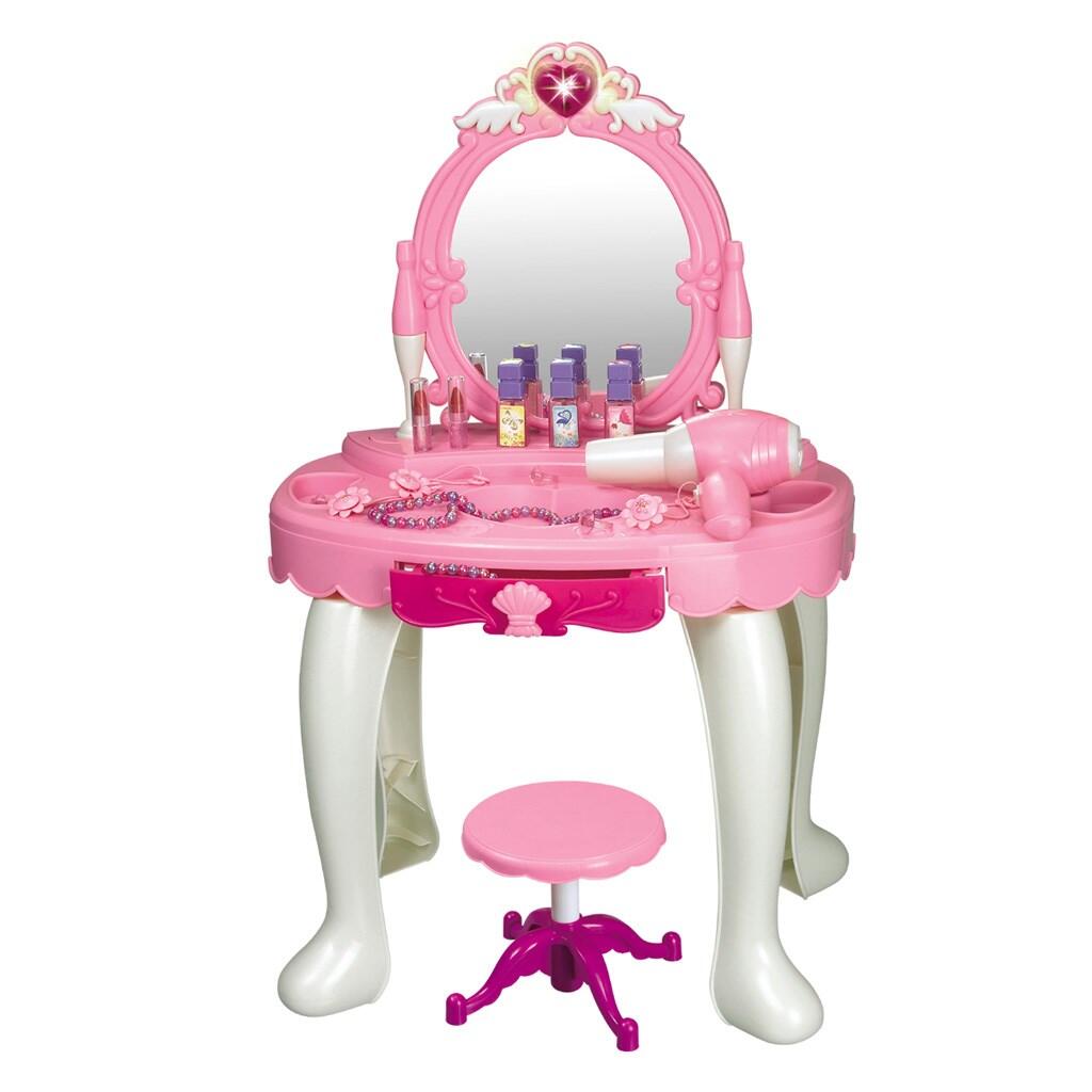 Dětský toaletní stolek se židličkou Baby Mix Sandra - růžová