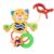 Plyšová hračka s chrastítkem Baby Mix tygřík - žlutá